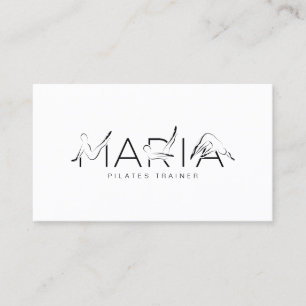 MARIA Name Pilates Instructor Business Card Visitenkarte