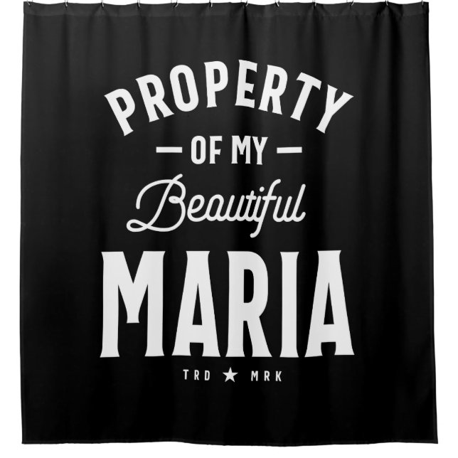 Maria Personalisiert Name Birthday Gift Duschvorhang (Vorderseite)