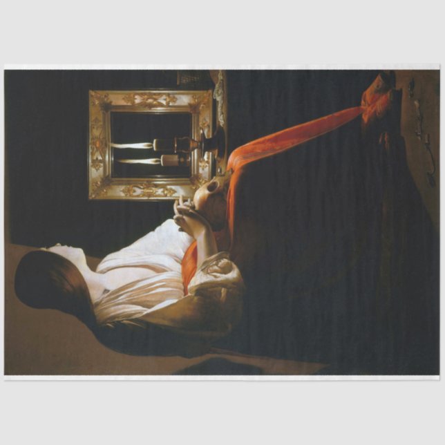 Maria Repenting, La Tour Seidenpapier (Vorderseite)