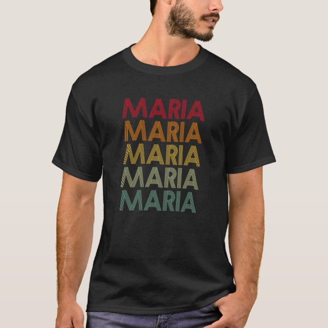 Maria Retro Name Spaß Nickname T-Shirt (Vorderseite)
