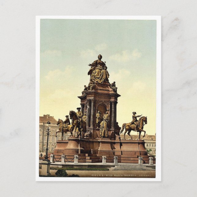 Maria Theresa Monument, Wien, Österreich-Ungarn ma Postkarte (Vorderseite)