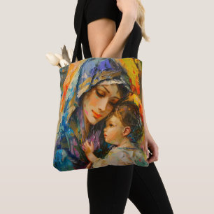 Maria und Jesus Expressionismus Tasche