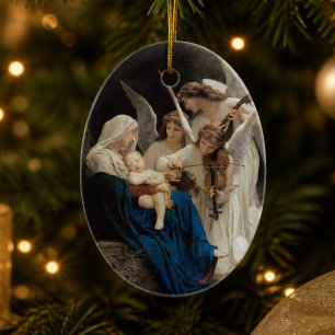 Maria und Jesus - Lied der Engel Keramik Ornament
