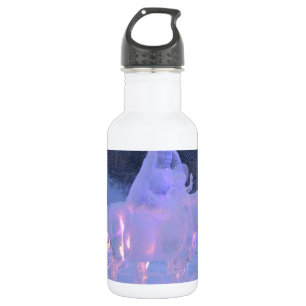 Maria und Jesuskind Nacht Schnee Winter Skulptur Trinkflasche