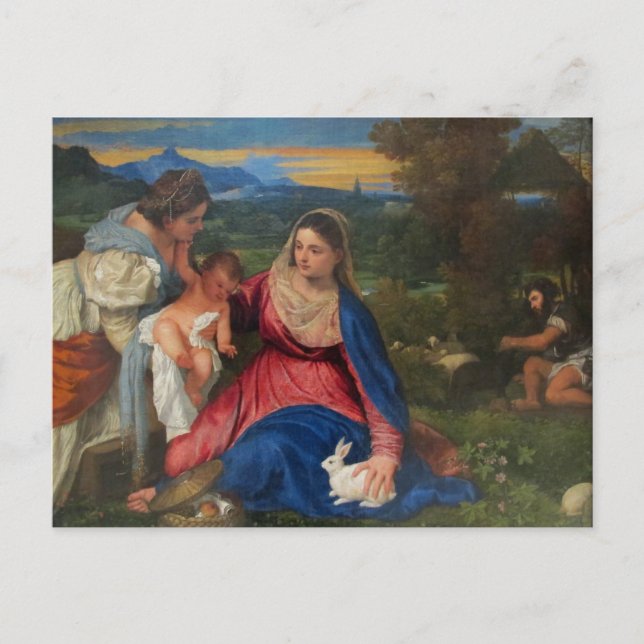 Maria und Säugling Jesus von tiitischer Postkarte  (Vorderseite)