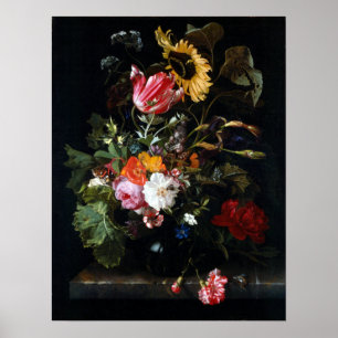 Maria van Oosterwyck Bouquet der Blumen in einem Poster