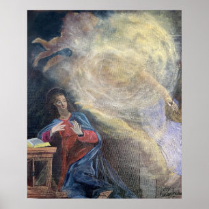 Maria wird von dem Engel besucht Poster