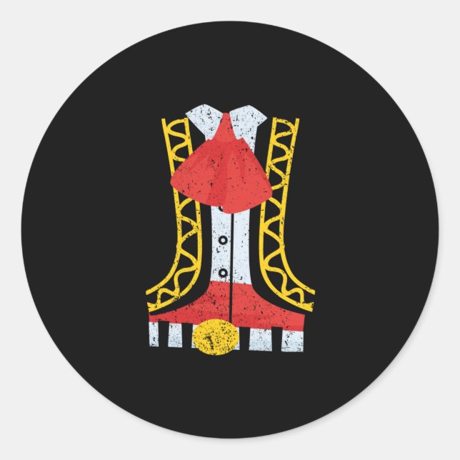 Mariachi Charro Cinco De Mayo Kostüm Runder Aufkleber (Vorderseite)