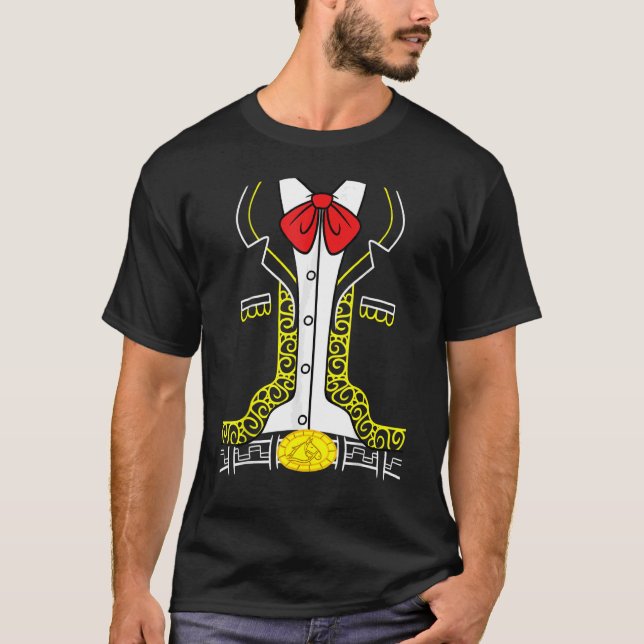 Mariachi Charro Cinco De Mayo Kostüm T-Shirt (Vorderseite)