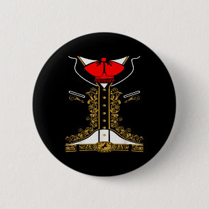 Mariachi Charro Mexikanisches Kostüm für Cinco de  Button