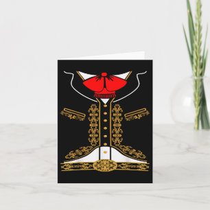 Mariachi Charro Mexikanisches Kostüm für Cinco de Karte