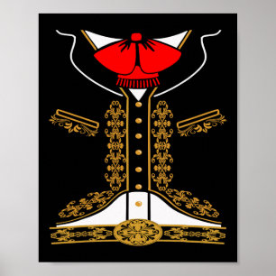 Mariachi Charro Mexikanisches Kostüm für Cinco de Poster