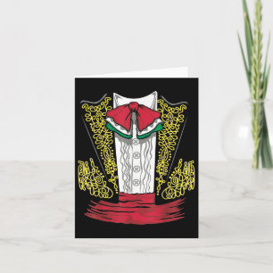 Mariachi Charro Mexikanisches Kostüm für Dia de Lo Karte