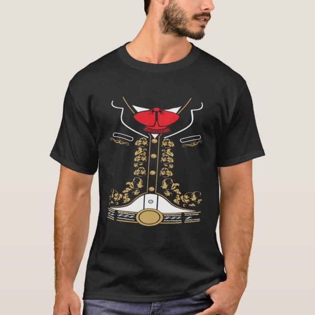 Mariachi Costume Halloween Mexican 5 de Mayo T-Shirt (Vorderseite)