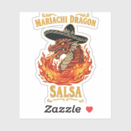 Mariachi-Drachen-Salsa Aufkleber