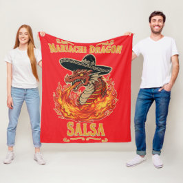 Mariachi-Drachen-Salsa Fleecedecke