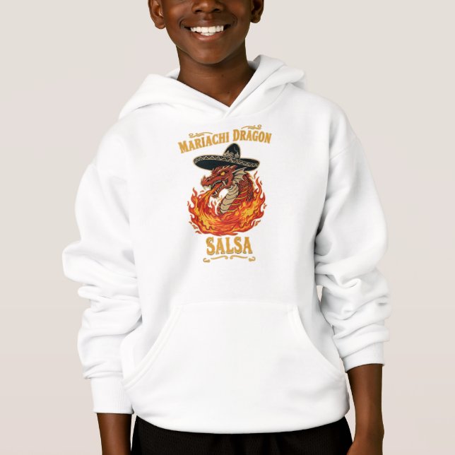 Mariachi-Drachen-Salsa Hoodie (Vorderseite)