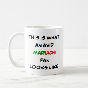 Mariachi-Fan, avid Kaffeetasse