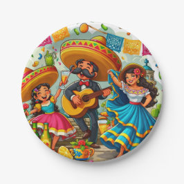 Mariachi Fiesta  Pappteller