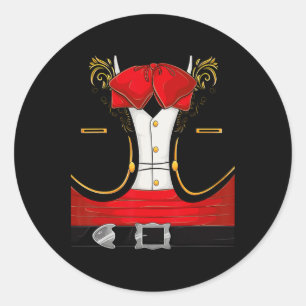 Mariachi Halloween-Kostüm Charro Cinco De Runder Aufkleber