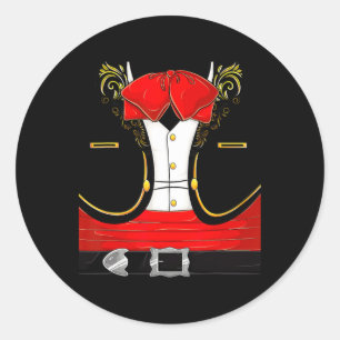 Mariachi Halloween-Kostüm Charro Cinco De Runder Aufkleber