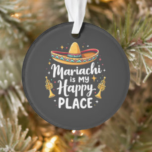 Mariachi ist mein Happy Place Mexico Music Saxopho Ornament