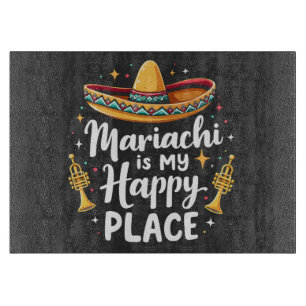 Mariachi ist mein Happy Place Mexico Music Saxopho Schneidebrett