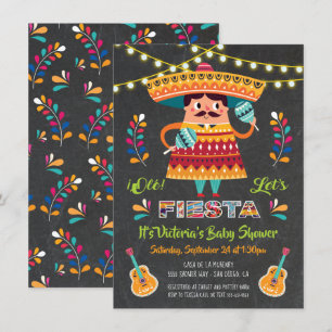 Mariachi Mexcian Fiesta Baby Showeinladung Einladung