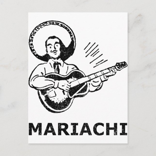 Mariachi Postkarte (Vorderseite)