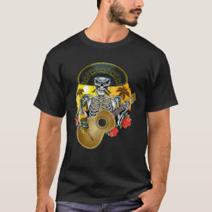 Mariachi Skeleton Dia De Los Muertos Day of the De T-Shirt