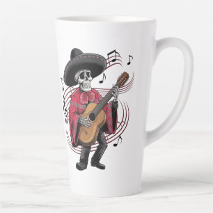Mariachi Skeleton Groove 03 Milchtasse