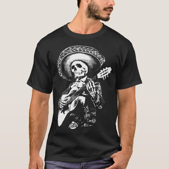 Mariachi skull T-Shirt (Vorderseite)