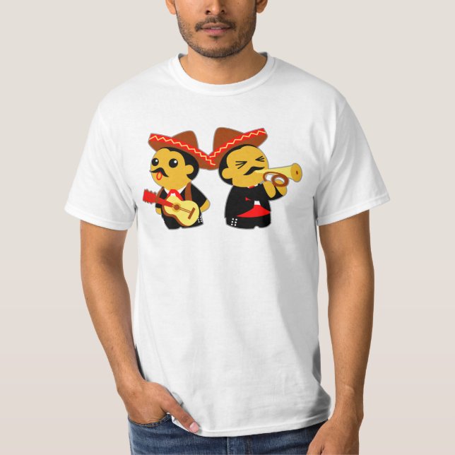 Mariachi versehen mit einem Band T-Shirt (Vorderseite)