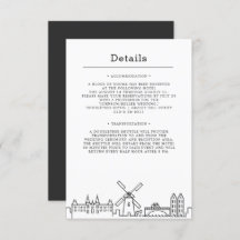 Mariage à Amsterdam | Invitation Détails
