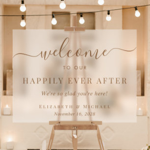 Mariage à jamais doré Bienvenue givré