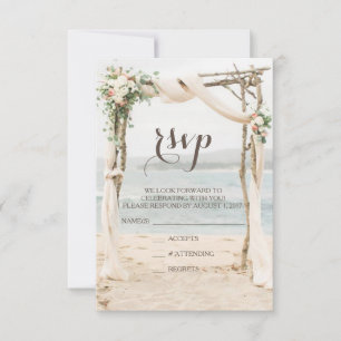 Mariage à l'arc de plage RSVP