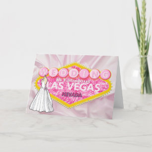 Mariage à Las Vegas avec invitation de robe de mar
