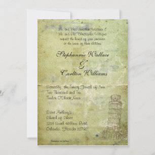Mariage à Pise Invitation