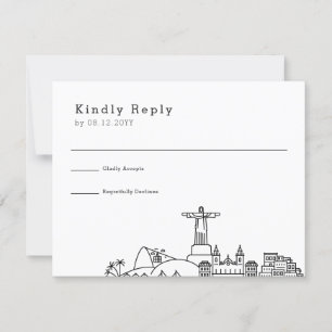 Mariage à Rio de Janeiro   RSVP de la skyline styl