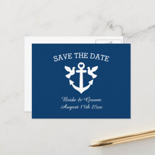 Mariage à thème nautique chic enregistrer la carte