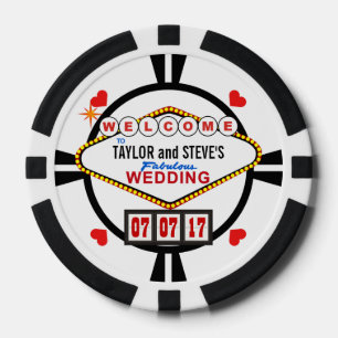Mariage à Vegas Casino Favoriser les jetons de pok