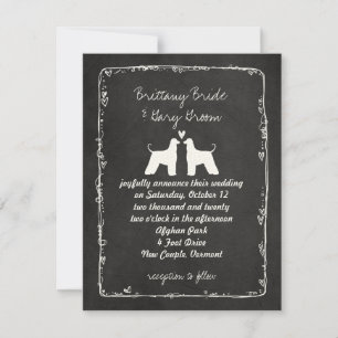 Mariage afghan Hounds Faire-part