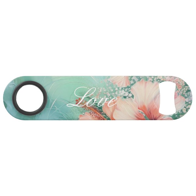 Mariage Amour Floral de Tétras Blanc Hibiscus Trop (Devant (Horizontal))