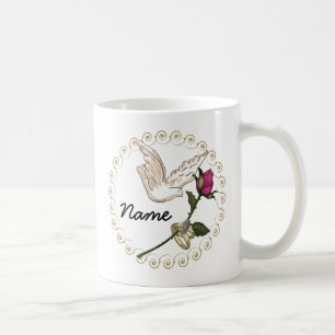 Mariage Anneaux Rose mariage tasse