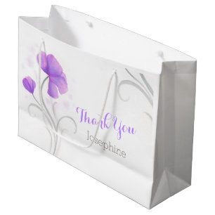 Mariage aquarelle merci sac cadeau personnalisé