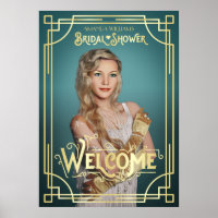 Mariage Art Déco : Photo de bienvenue pour la fête