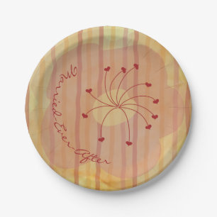Mariage assiettes en carton Influence asiatique