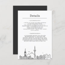 Mariage au Canada | Invitation Détails