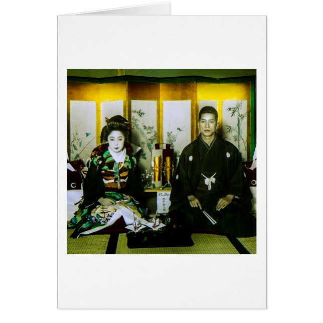 Mariage au vieux Japon les couples heureux (Devant)