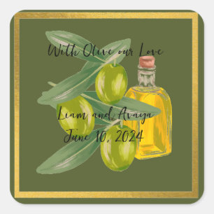 Mariage Avec Olive notre Sticker Personnalisé Amou